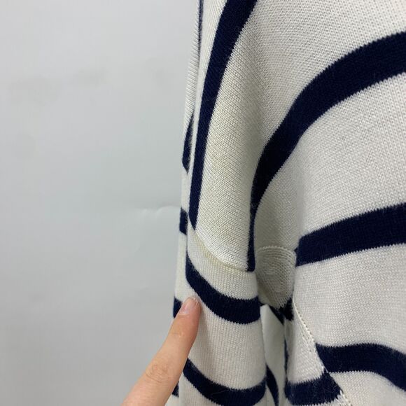 Splendid Striped Sweater Womens M Medium 5% Cashmere Blend Drop Shoulder *READ - Picture 4 of 16